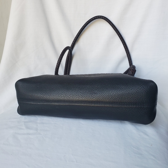 Brighton Black & Brown Pebble Leather Handbag - Picture 10 of 15